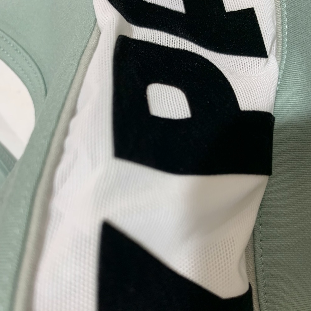 Ivy Park  Top, Sage Green with 3-d velvet  Logo - Picture 7 of 9